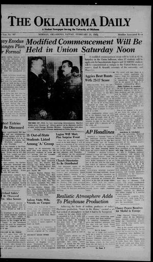 The Oklahoma Daily (Norman, Okla.), Vol. 31, No. 106, Ed. 1 Friday, February 23, 1945