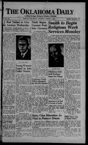 The Oklahoma Daily (Norman, Okla.), Vol. 31, No. 112, Ed. 1 Saturday, March 3, 1945