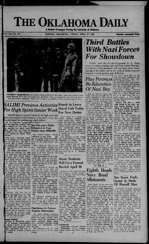 The Oklahoma Daily (Norman, Okla.), Vol. 31, No. 151, Ed. 1 Friday, April 27, 1945