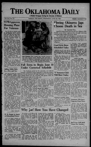 The Oklahoma Daily (Norman, Okla.), Vol. 31, No. 178, Ed. 1 Wednesday, June 20, 1945
