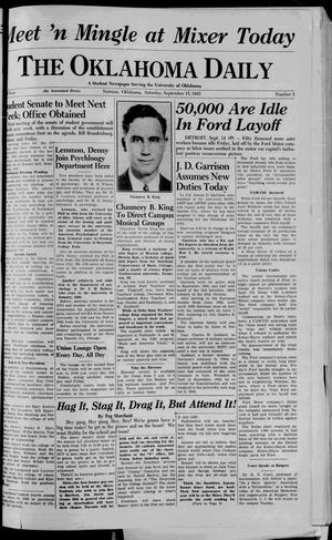 The Oklahoma Daily (Norman, Okla.), Vol. 32, No. 3, Ed. 1 Saturday, September 15, 1945