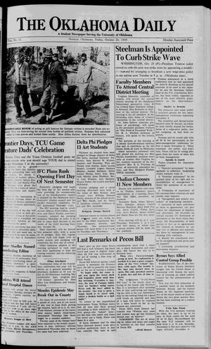 The Oklahoma Daily (Norman, Okla.), Vol. 32, No. 32, Ed. 1 Friday, October 26, 1945