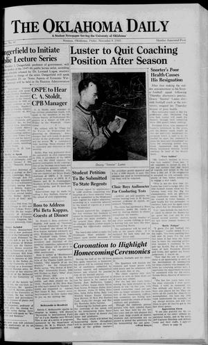 The Oklahoma Daily (Norman, Okla.), Vol. 32, No. 42, Ed. 1 Friday, November 9, 1945