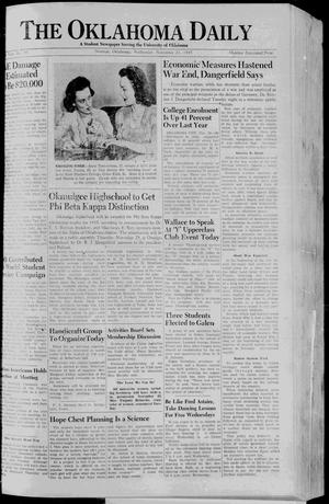 The Oklahoma Daily (Norman, Okla.), Vol. 32, No. 50, Ed. 1 Wednesday, November 21, 1945