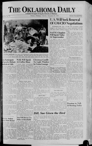 The Oklahoma Daily (Norman, Okla.), Vol. 32, No. 56, Ed. 1 Thursday, November 29, 1945