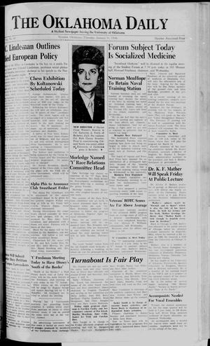 The Oklahoma Daily (Norman, Okla.), Vol. 32, No. 88, Ed. 1 Thursday, January 31, 1946