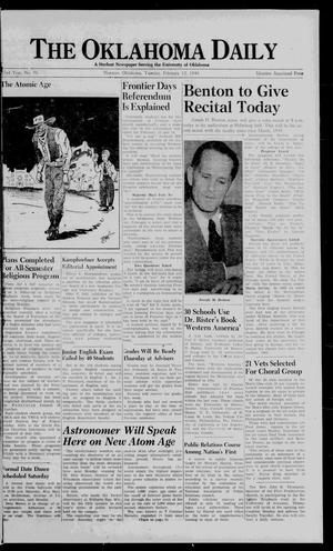 The Oklahoma Daily (Norman, Okla.), Vol. 32, No. 96, Ed. 1 Tuesday, February 12, 1946