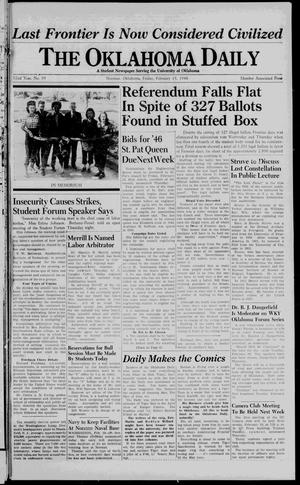 The Oklahoma Daily (Norman, Okla.), Vol. 32, No. 99, Ed. 1 Friday, February 15, 1946