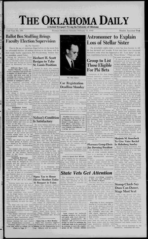 The Oklahoma Daily (Norman, Okla.), Vol. 32, No. 100, Ed. 1 Saturday, February 16, 1946