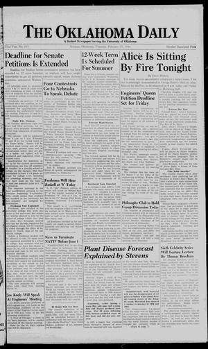 The Oklahoma Daily (Norman, Okla.), Vol. 32, No. 103, Ed. 1 Thursday, February 21, 1946