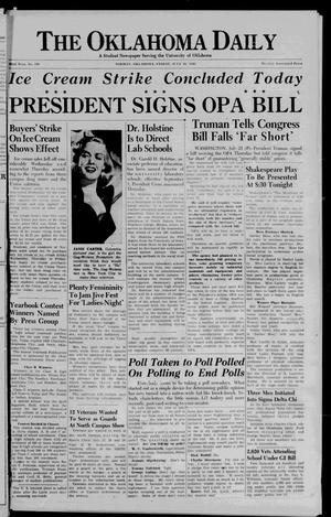 The Oklahoma Daily (Norman, Okla.), Vol. 32, No. 190, Ed. 1 Friday, July 26, 1946