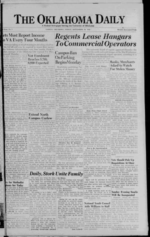 The Oklahoma Daily (Norman, Okla.), Vol. 23, No. 7, Ed. 1 Friday, September 20, 1946