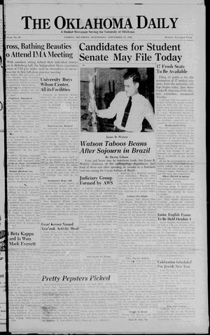 The Oklahoma Daily (Norman, Okla.), Vol. 23, No. 10, Ed. 1 Wednesday, September 25, 1946