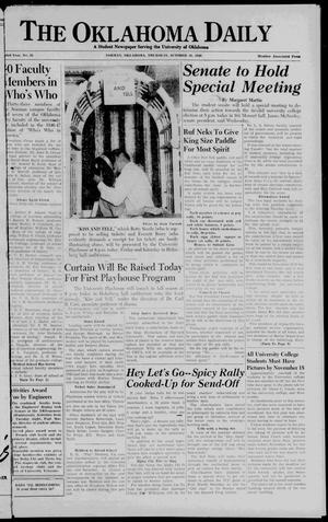 The Oklahoma Daily (Norman, Okla.), Vol. 23, No. 35, Ed. 1 Thursday, October 31, 1946