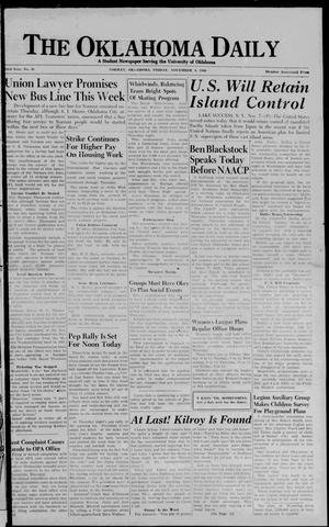 The Oklahoma Daily (Norman, Okla.), Vol. 23, No. 41, Ed. 1 Friday, November 8, 1946