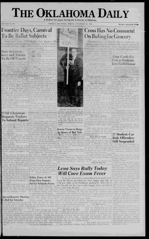 The Oklahoma Daily (Norman, Okla.), Vol. 23, No. 51, Ed. 1 Friday, November 22, 1946