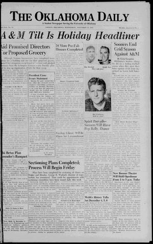 The Oklahoma Daily (Norman, Okla.), Vol. 23, No. 54, Ed. 1 Wednesday, November 27, 1946
