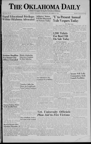 The Oklahoma Daily (Norman, Okla.), Vol. 23, No. 60, Ed. 1 Wednesday, December 11, 1946