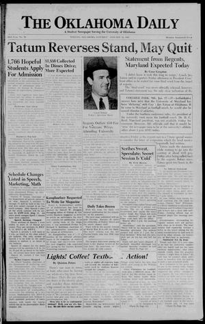The Oklahoma Daily (Norman, Okla.), Vol. 23, No. 77, Ed. 1 Saturday, January 18, 1947