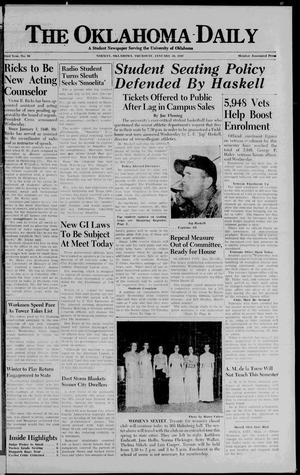 The Oklahoma Daily (Norman, Okla.), Vol. 23, No. 80, Ed. 1 Thursday, January 30, 1947