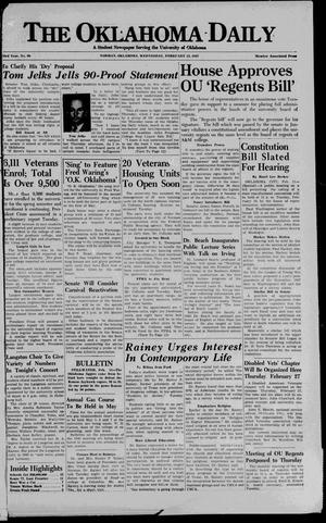 The Oklahoma Daily (Norman, Okla.), Vol. 23, No. 89, Ed. 1 Wednesday, February 12, 1947