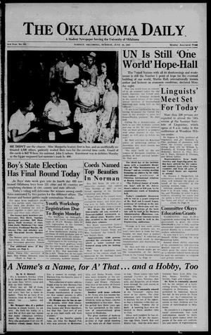 The Oklahoma Daily (Norman, Okla.), Vol. 23, No. 161, Ed. 1 Tuesday, June 10, 1947