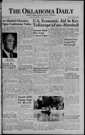 The Oklahoma Daily (Norman, Okla.), Vol. 33, No. 185, Ed. 1 Tuesday, July 15, 1947