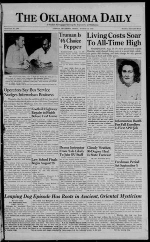 The Oklahoma Daily (Norman, Okla.), Vol. 33, No. 208, Ed. 1 Friday, August 15, 1947