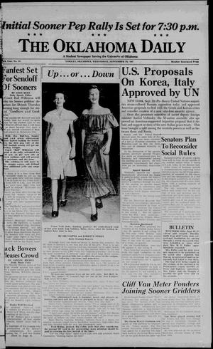 The Oklahoma Daily (Norman, Okla.), Vol. 34, No. 10, Ed. 1 Wednesday, September 24, 1947