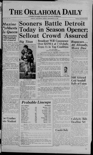 The Oklahoma Daily (Norman, Okla.), Vol. 34, No. 12, Ed. 1 Friday, September 26, 1947