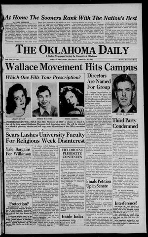 The Oklahoma Daily (Norman, Okla.), Vol. 34, No. 100, Ed. 1 Thursday, February 26, 1948