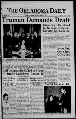 The Oklahoma Daily (Norman, Okla.), Vol. 34, No. 113, Ed. 1 Thursday, March 18, 1948
