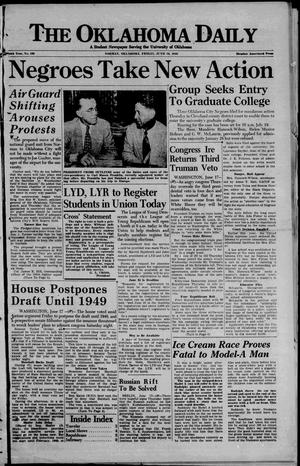 The Oklahoma Daily (Norman, Okla.), Vol. 34, No. 167, Ed. 1 Friday, June 18, 1948