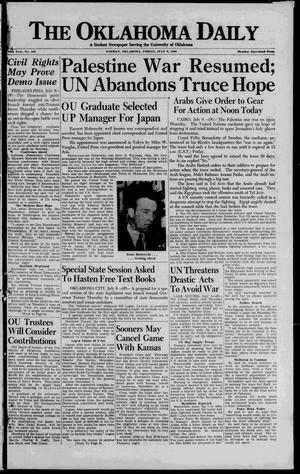 The Oklahoma Daily (Norman, Okla.), Vol. 34, No. 183, Ed. 1 Friday, July 9, 1948