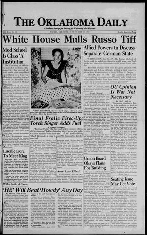 The Oklahoma Daily (Norman, Okla.), Vol. 34, No. 190, Ed. 1 Tuesday, July 20, 1948