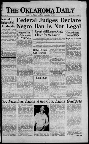 The Oklahoma Daily (Norman, Okla.), Vol. 34, No. 211, Ed. 1 Thursday, September 30, 1948