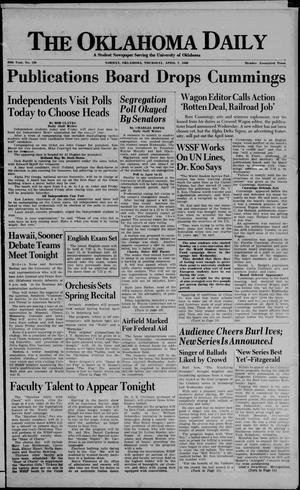 The Oklahoma Daily (Norman, Okla.), Vol. 25, No. 129, Ed. 1 Thursday, April 7, 1949