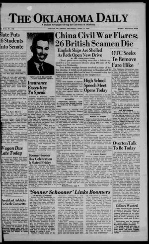 The Oklahoma Daily (Norman, Okla.), Vol. 25, No. 135, Ed. 1 Thursday, April 21, 1949