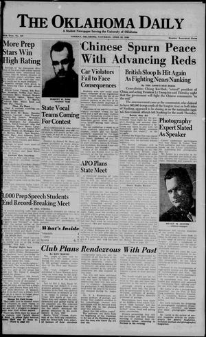 The Oklahoma Daily (Norman, Okla.), Vol. 25, No. 137, Ed. 1 Saturday, April 23, 1949