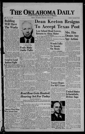 The Oklahoma Daily (Norman, Okla.), Vol. 25, No. 173, Ed. 1 Thursday, June 30, 1949