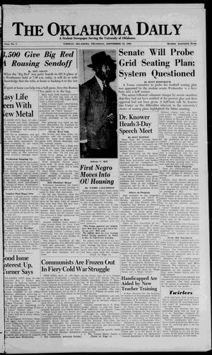 The Oklahoma Daily (Norman, Okla.), Vol. 36, No. 7, Ed. 1 Thursday, September 22, 1949