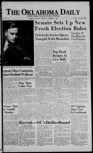 The Oklahoma Daily (Norman, Okla.), Vol. 36, No. 22, Ed. 1 Thursday, October 13, 1949