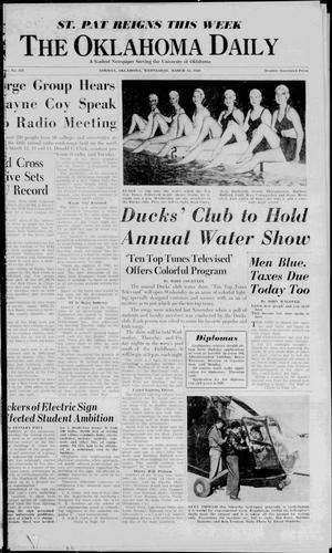 The Oklahoma Daily (Norman, Okla.), Vol. 34, No. 112, Ed. 1 Wednesday, March 15, 1950