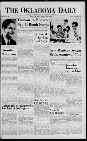 The Oklahoma Daily (Norman, Okla.), Vol. 34, No. 169, Ed. 1 Tuesday, June 20, 1950