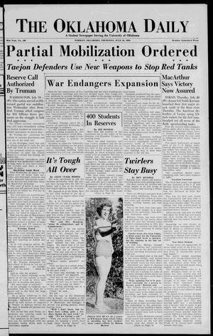 The Oklahoma Daily (Norman, Okla.), Vol. 6, No. 188, Ed. 1 Thursday, July 20, 1950