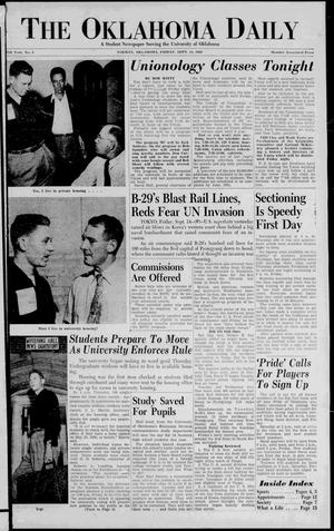 The Oklahoma Daily (Norman, Okla.), Vol. 6, No. 198, Ed. 1 Friday, September 15, 1950