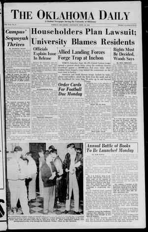 The Oklahoma Daily (Norman, Okla.), Vol. 6, No. 199, Ed. 1 Saturday, September 16, 1950