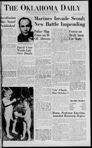The Oklahoma Daily (Norman, Okla.), Vol. 6, No. 200, Ed. 1 Thursday, September 21, 1950