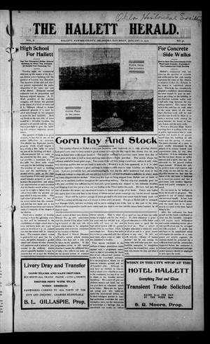 The Hallett Herald. (Hallett, Okla.), Vol. 2, No. 52, Ed. 1 Saturday, January 22, 1910