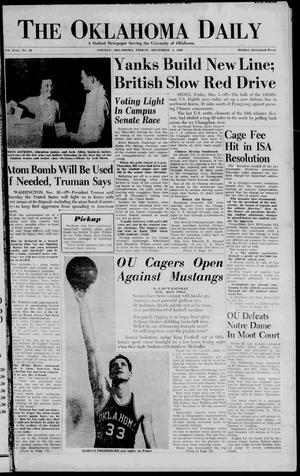 The Oklahoma Daily (Norman, Okla.), Vol. 6, No. 246, Ed. 1 Friday, December 1, 1950